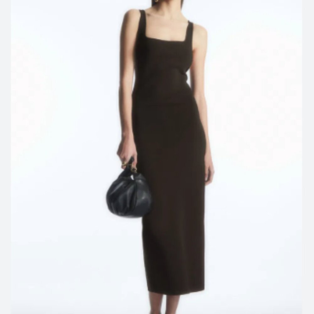 COS Sz Small Knit Open Back Dress